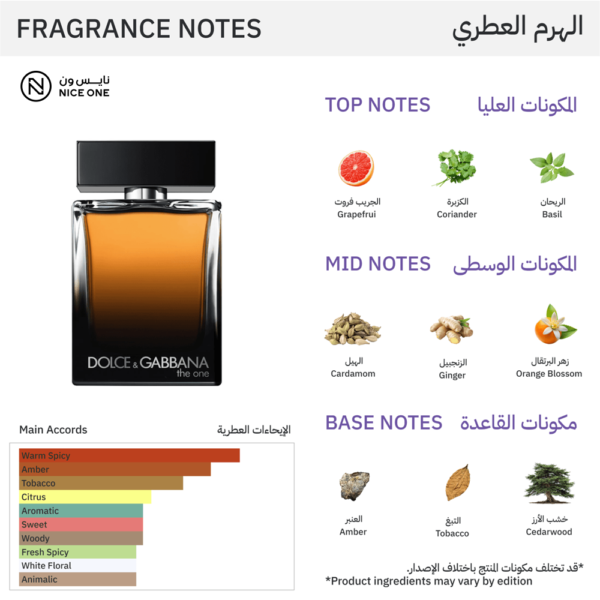دولتشي اند جابانا عطر ذا ون للرجال - او دو بارفيوم